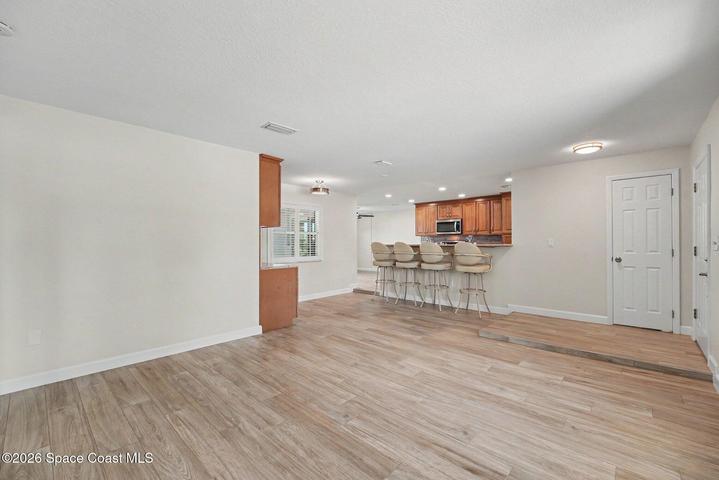 Unstaged living room