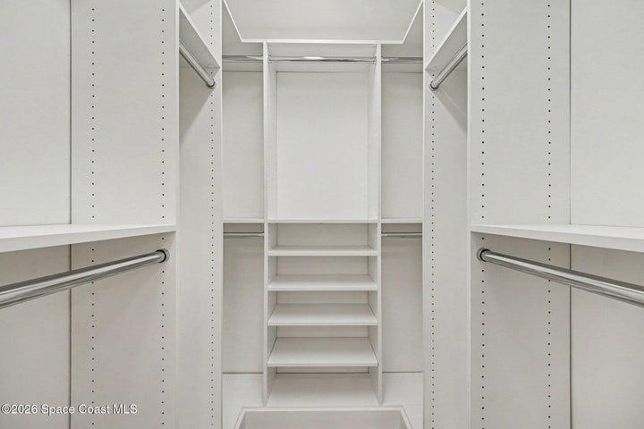 Owners walk in closet
