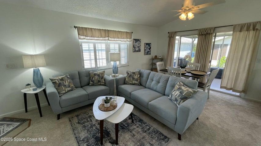 vaulted ceiling - new carpet