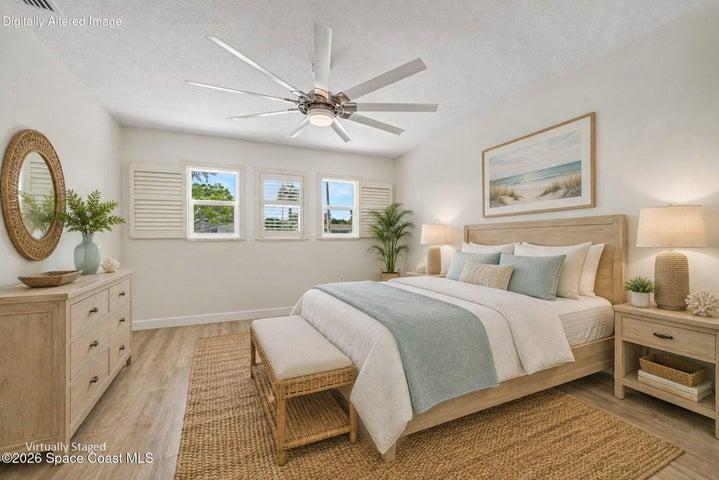 Virtually staged owner suite