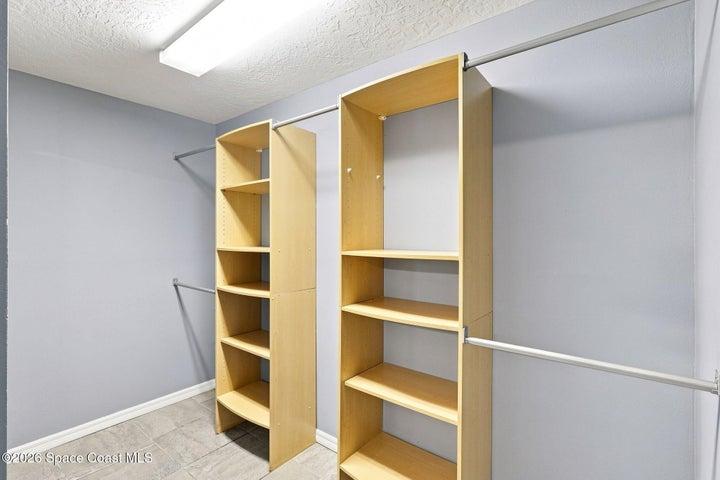 Primary closet