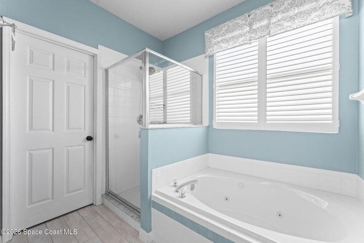 Walk-In Closet, Shower, Soaking Tub