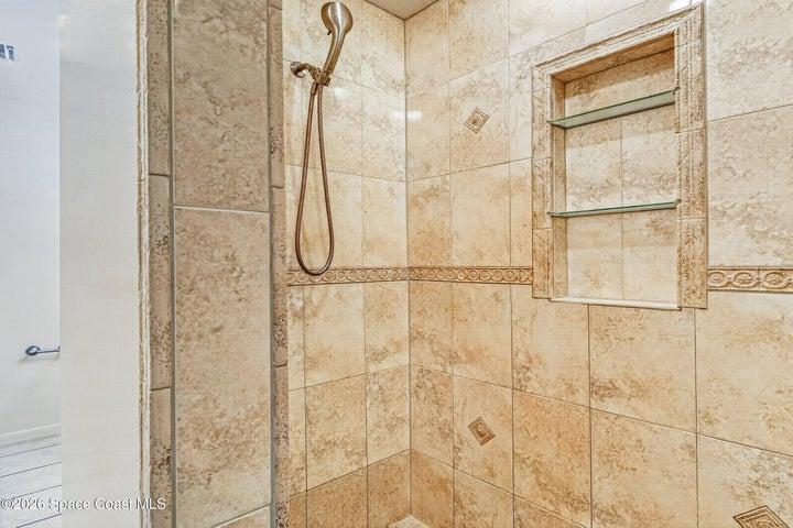 Primary bathroom shower