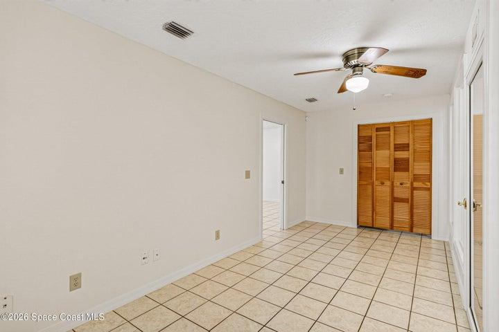 4th Bedroom/office with a large walk in closet