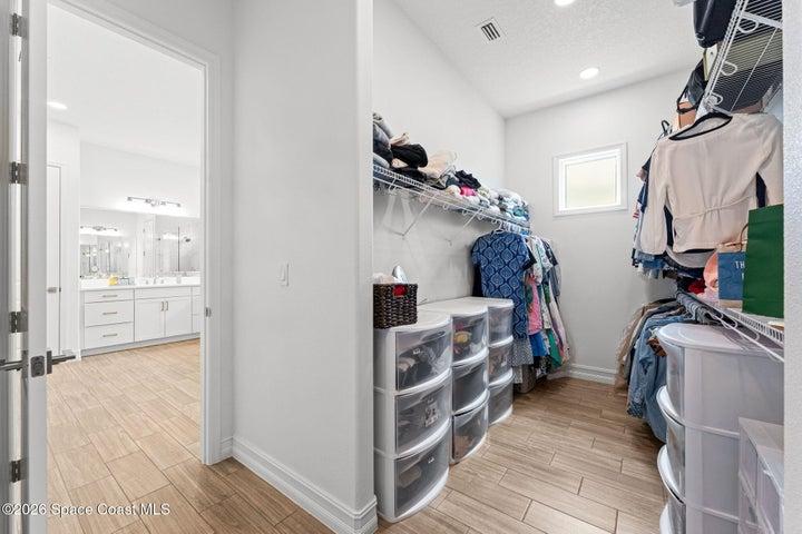 Primary Bathroom Walk-in Closet
