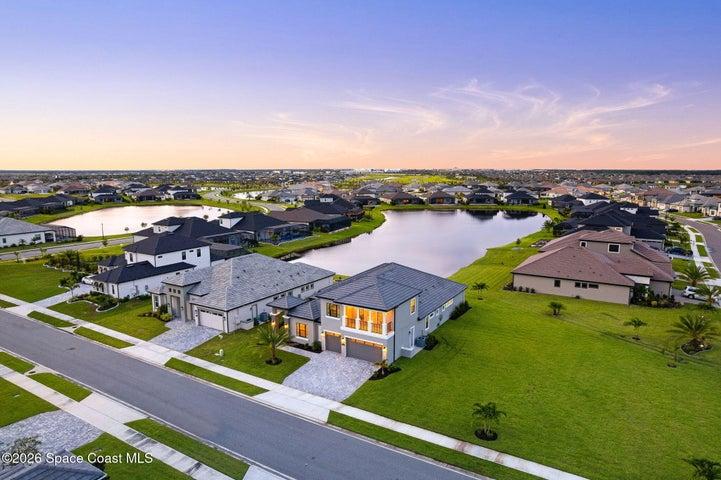 Stunning overhead view highlighting the home’s location and beautiful setting