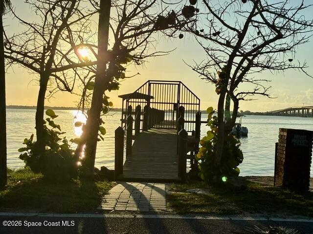 Sunrise over the Indian River from Boat Ramp & Dock