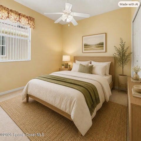 Virtually Staged Bedroom 2