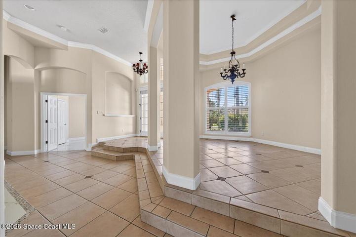 View towards the front door