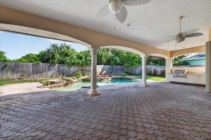 41X16 Covered Porch with Summer Kitchen Area