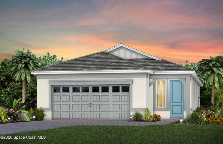Exterior Design. Artistic rendering for this new construction home. Pictures are for illustrative purposes only. Elevations, colors and options may vary.