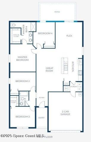 Floor Plan - Model home - actual features may vary.
