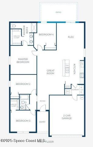 Floor Plan - Model home - actual features may vary.