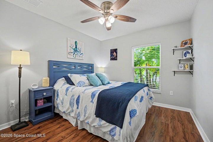 Laminate Flooring. Window to Back Yard.