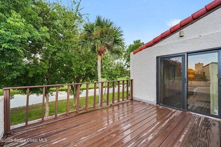 Private Deck off Primary with Golf Views