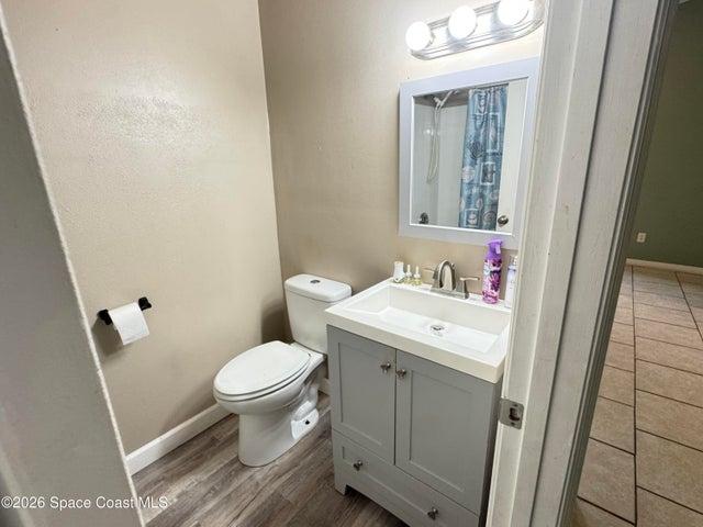 Hallway bathroom