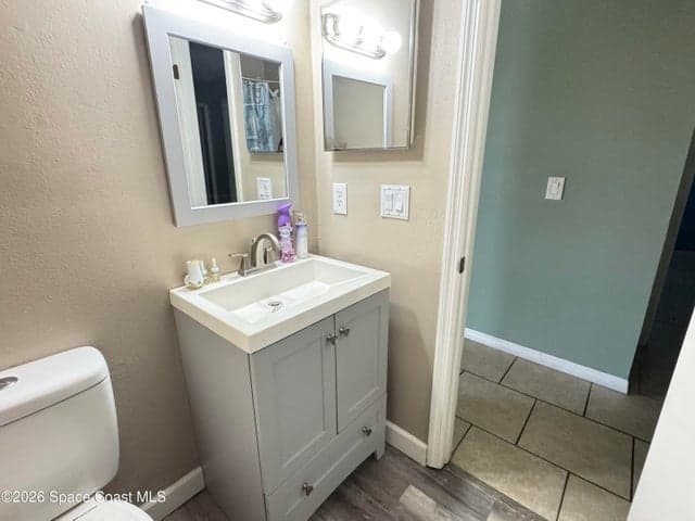 Hallway bathroom