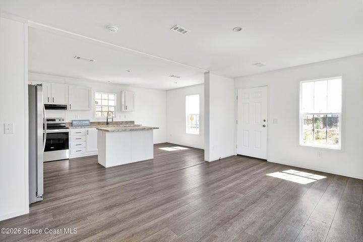 Kitchen & family room