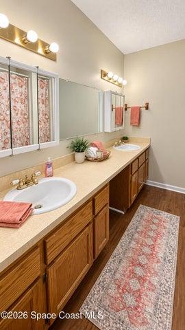 Dual sink vanity