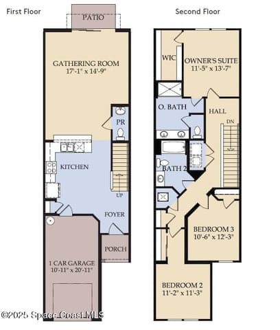 Floor Plan - Floor One and Floor Two