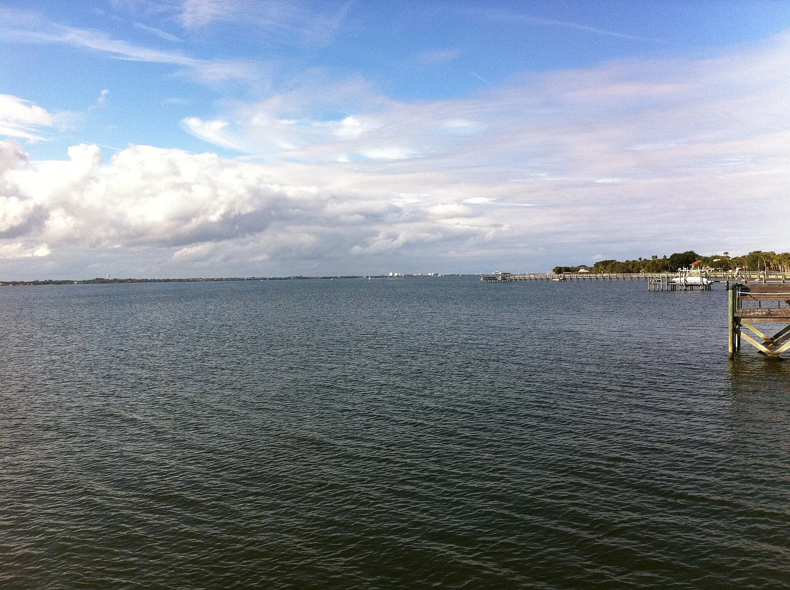 The Indian River Lagoon from Melbourne Beach
